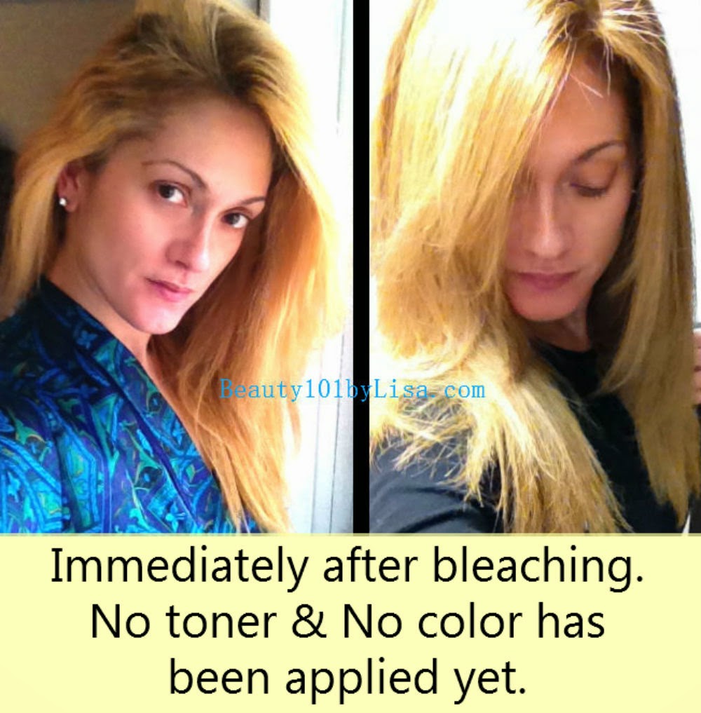 How do you darken hair after bleaching?